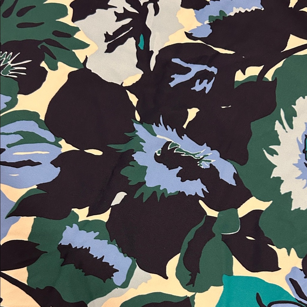 Floral Sheath Dress in Blue-Green - Picture 3 of 6